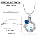 thumbnail image 2 of Rose Flower Urn Necklace for Ashes Cremation Jewelry Stainless Steel Ashes Pendant Memorial Ash Holder for Women / Mom / Sister / Wife Keepsake Gifts, 2 of 4