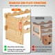 thumbnail image 4 of Estante modular apilable VEVOR para vinos de 18 botellas de madera maciza de Bambú 2 niveles, 4 of 9