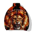 thumbnail image 3 of Abrigos de invierno para hombre Ropa para hombre moderna y versátil Estampado de bestia Parkas con estampado animal dominante Chaquetas de frío para hombre Abrigo para hombre, 3 of 4