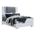 thumbnail image 4 of Global Furniture USA Modern Ylime Smooth White Queen Bed With Led Fully Slatted, White, 4 of 4