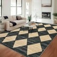 thumbnail image 7 of Ataucjin Area Rug Washable Checkered Rug, Modern Neutral Living Room Rugs, Large Plaid Carpet Faux Wool Washable Carpet for Under Dining Table Bedroom Farmhouse Nursery Home Office, 7 of 7