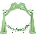 thumbnail image 5 of Wedding Arch Draping Fabric for Ceremony Reception Arch Decorations Chiffon Sheer Fabric Backdrop Curtains Party Bridal Shower, 5 of 7