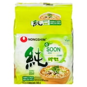 Soupe de nouilles végétalienne Soon en format familial de Nongshim