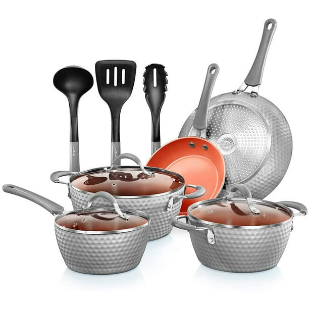 NutriChef Nonstick Cookware Excilon |Home Kitchen Ware Pots & Pan 