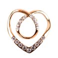 thumbnail image 1 of Bangcool Scarf Clip Fashion Rhinestone Heart Shape All-match Scarf Ring Scarf Buckle, 1 of 10