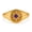 Rose Plated, variant on Celestial North Star Amethyst Signet Ring, Starburst Center and North Star Ring, Purple Gemstone Ring, February Birthstone Ring, Handmade Jewelry