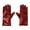 Red, variant on 2pcs Women's Half Finger Leather Gloves Fashionable Mittens Comfortable Gloves for Mechanics And Builders