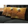 thumbnail image 5 of Ambesonne Orange Throw Pillow Cover 4 Pack, Romantic Sunset Twilight, 18", Orange, 5 of 5
