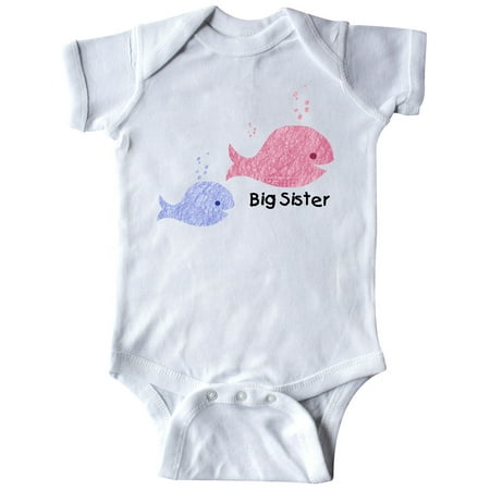 

Inktastic Big Sister with Lil Brother Gift Baby Girl Bodysuit
