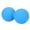 Blue, variant on M Buder Peanut Massage Ball for Deep Tissue, Double Lacrosse Mobility Roller for Muscle Relief, Back Foot and Neck Therapy Tool, Silicone, Black