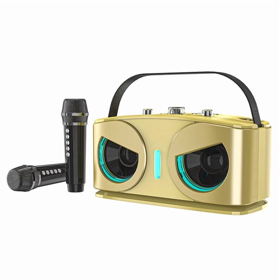 SD306plus Owl Bluetooth Speaker Powerful Portable with Dual Mics HIFI Sound Ideal for Karaoke and Outdoor Parties C