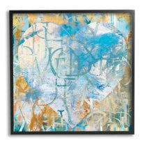 Layered Typography Heart Shape Abstract Graphic Art Black Framed Art Print Wall Art