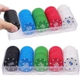 thumbnail image 2 of 4x0.2cm-casino Tokens Pack Of 100 Acrylic Poker Chips With Box For Countdown Markers, Chips, Roulette, Ceramic Poker Chips, 2 of 5