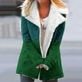 thumbnail image 2 of Winter Warm Jackets for Womens Fashion Plus Size Zip Up Composite Plush Button Lapels Jacket Outwear Coat, 2 of 6
