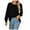 Spring01Black, variant on ylioge Long Sleeve Shirts for Women, Womens Crewneck Sweatshirt Puff Sleeve Pleated Pullover Casual Loose Solid Color Tops Blouses Shirts Fall
