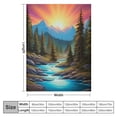 thumbnail image 4 of Chilfamy Sunset Forest Scene Throw Blanket for Couch Sofa Bed Office All Seasons Soft Plush Blankets 40x50in, 4 of 6