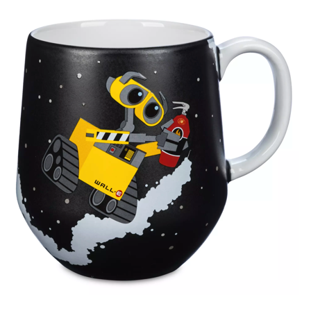 Disney Parks Wall-E and E.V.E. Matte Finish Ceramic 20oz Coffee Mug New