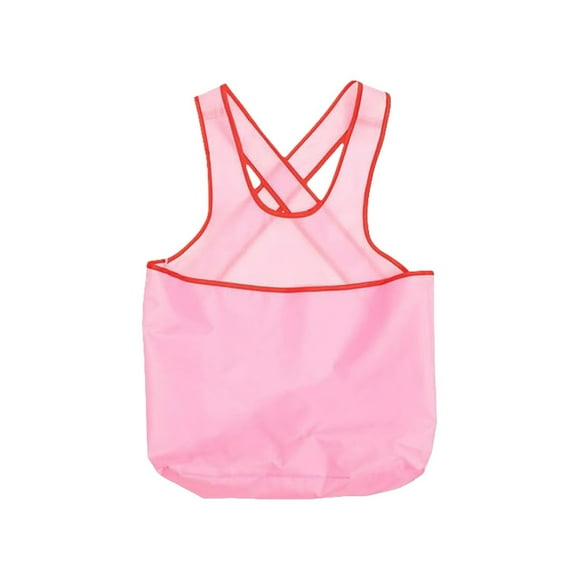 Kitchen Utensil Set Portable Clothes Drying Apron Laundry Apron With Pouch For Clothes Cloth Bib With Large Pocket, Pink