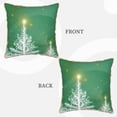 thumbnail image 3 of Kll Christmas Green Decorative Throw Pillow Covers Velvet Soft For Couch Sofa Bedroom Living Room Outdoor -16"X16", 3 of 8