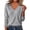 #04 Gray 【Mix, Match & Rotate: Stock Up on Daily Colors】, variant on Knit Sweaters for Women, V Neck Long Sleeve Pullover Tops with Soft Fabric, Loose Casual Layering Blouse, Fall Winter Wear | VerBelle,Black L