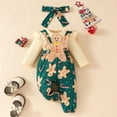 thumbnail image 2 of UAYOTSE Baby Girl Christmas Outfit Romper Pants Set Fall Winter Clothes First Christmas Outfits(3-6 Months,I193-White), 2 of 9