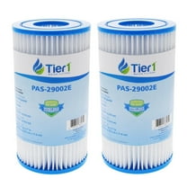 Tier1 Pool & Spa Filter Cartridge 2-pk | Replacement for Intex 29000E/59900E Type A or C Easy Set Pools, C-4607, PC7-120, Filbur FC-3710 and More | 5 sq ft Pleated Fabric Filter Media