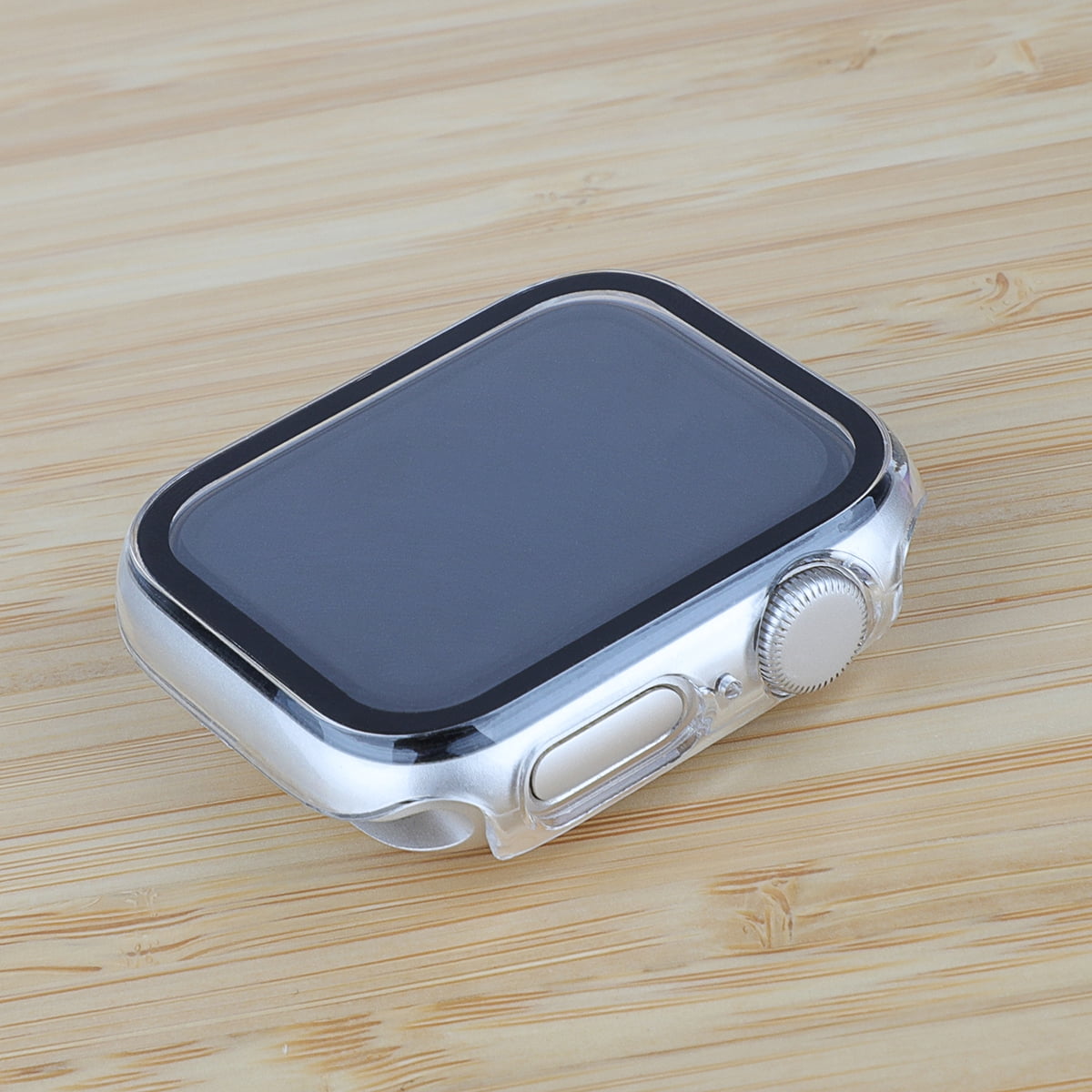 Onn Apple Watch 41mm Clear Bumper Case with Screen Protector, Unisex