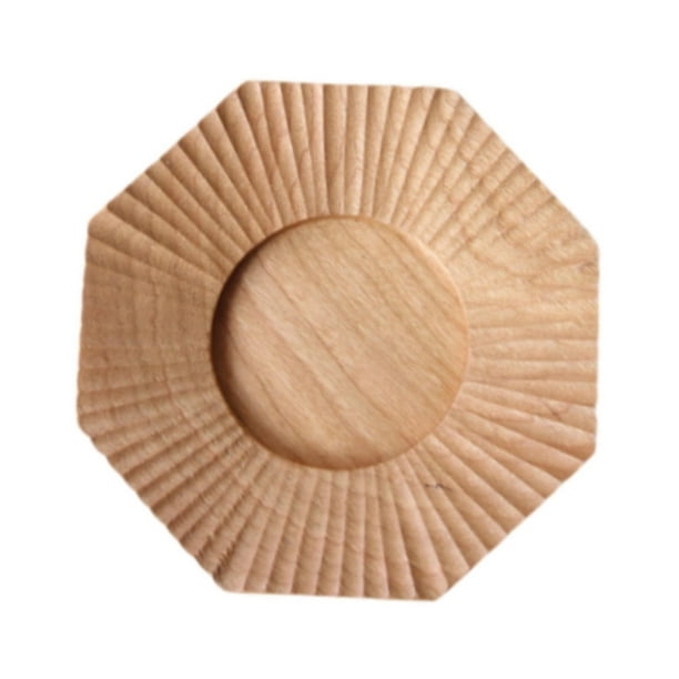 Posavasos de madera, práctico posavasos decorativo, decoración de encimera, bandeja de madera, bandeja de café para cocina, oficina, sala de estar Madera clara