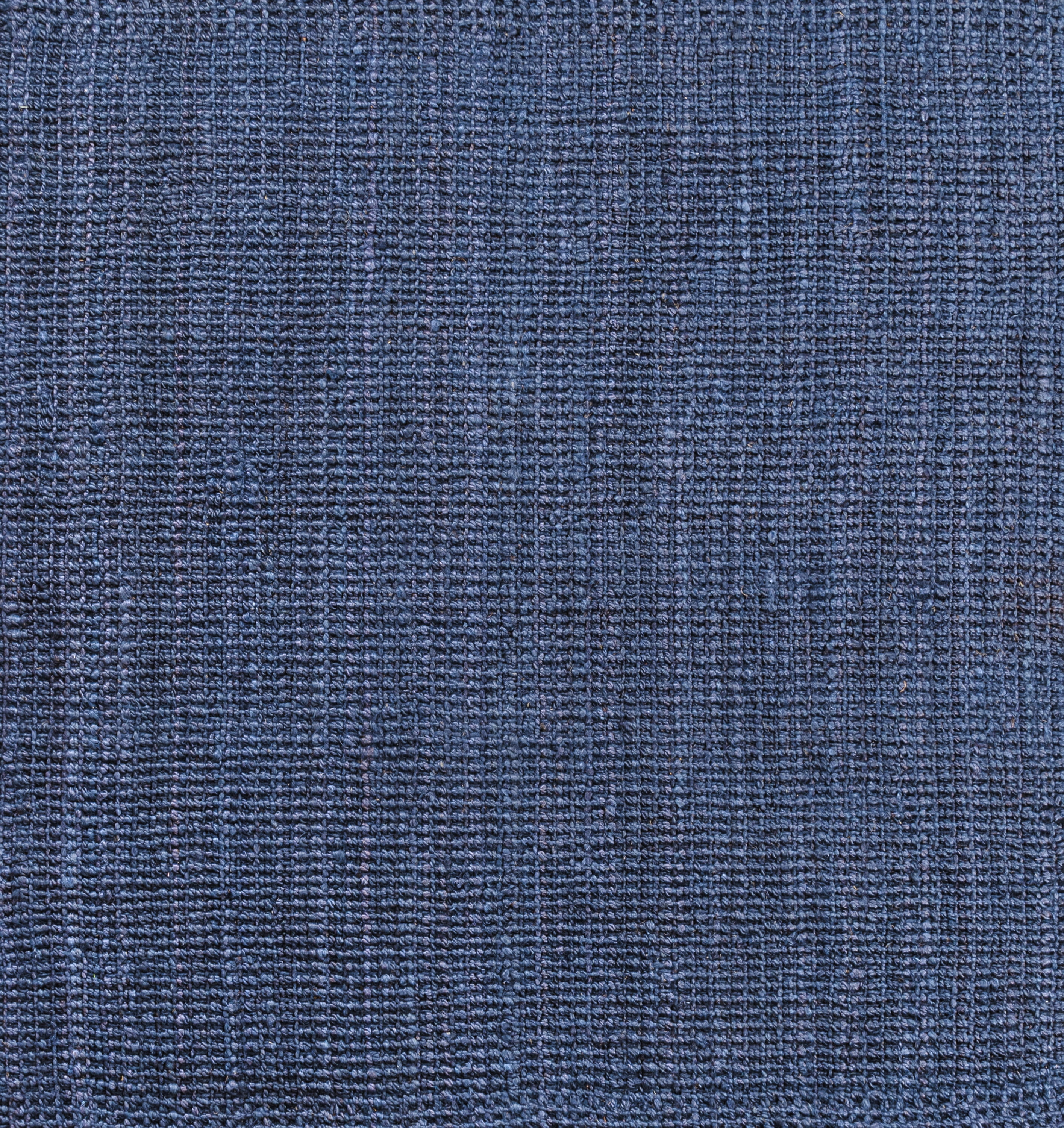 JONATHAN Y NATURAL FIBER 9' Square Area Rug, Pata Hand Woven Chunky Jute - Navy, NRF102D-9SQ