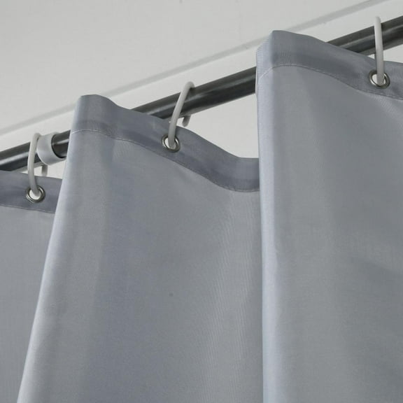 Heavy Duty 180 x 180 CM Solid Shower Curtain with Hooks for Hotel Home,Water Repellent,Mildew Resistant Antibacterial Bathroom Curtains
