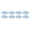 White With Back Adhesive, variant on 8 Pcs Aluminum Heat Sink Heatsink Cooler Set with Adhesive Thermal Tape, 1.97 x 1.97 x 0.59 in / 50 x 50 x 15 mm, High Performance Cooling Component for CPU LED Power Amplifier