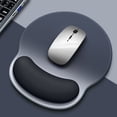thumbnail image 2 of Ergonomic Gel Mouse Pad with Wrist Support - Non-Slip Rubber Base Desk Mat for Office, Gaming, Laptop Users (Black), 2 of 6