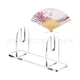 thumbnail image 1 of 2 piezas de exhibición de ventilador de mano acrílico soporte de ventilador duradero y elegante para ventiladores plegables para exhibir la artesanía portátil para decoración y eventos del hogar, 1 of 5