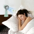 thumbnail image 5 of Hvmvliv Portable Fan Cute Mini Fan Summer Outdoor Portable Coolings Handheld Fan 900Mah 3 Gear Silent Fan Green, 5 of 5