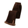 thumbnail image 2 of Piuwrlz Flared Pants Kids Girls Boys Fleece Sweatpants Pant Coffee Size 7-8 Years, 2 of 5