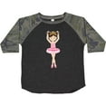 thumbnail image 3 of Inktastic Ballerina with Two Buns Girls Toddler T-Shirt, 3 of 5