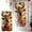 A, variant on FEISHENTT Christmas Door Cover Reindeer Banner 35.4"x78" Holiday Decoration for Front Door Winter Party Wall Hanging Merry Xmas Entryway Photo Prop