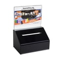 thumbnail image 1 of SOURCEONE.ORG Acrylic Heavy Duty Donation/Ballot Box with Lock and Sign Holder, 1 of 10