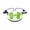 Green, variant on Waist Twisting Disc with Pull Rope for Full Body Yellow