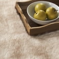 thumbnail image 3 of Safavieh Faux Sheep Skin Clyde Solid Area Rug, Beige/Brown, 3' x 5', 3 of 8