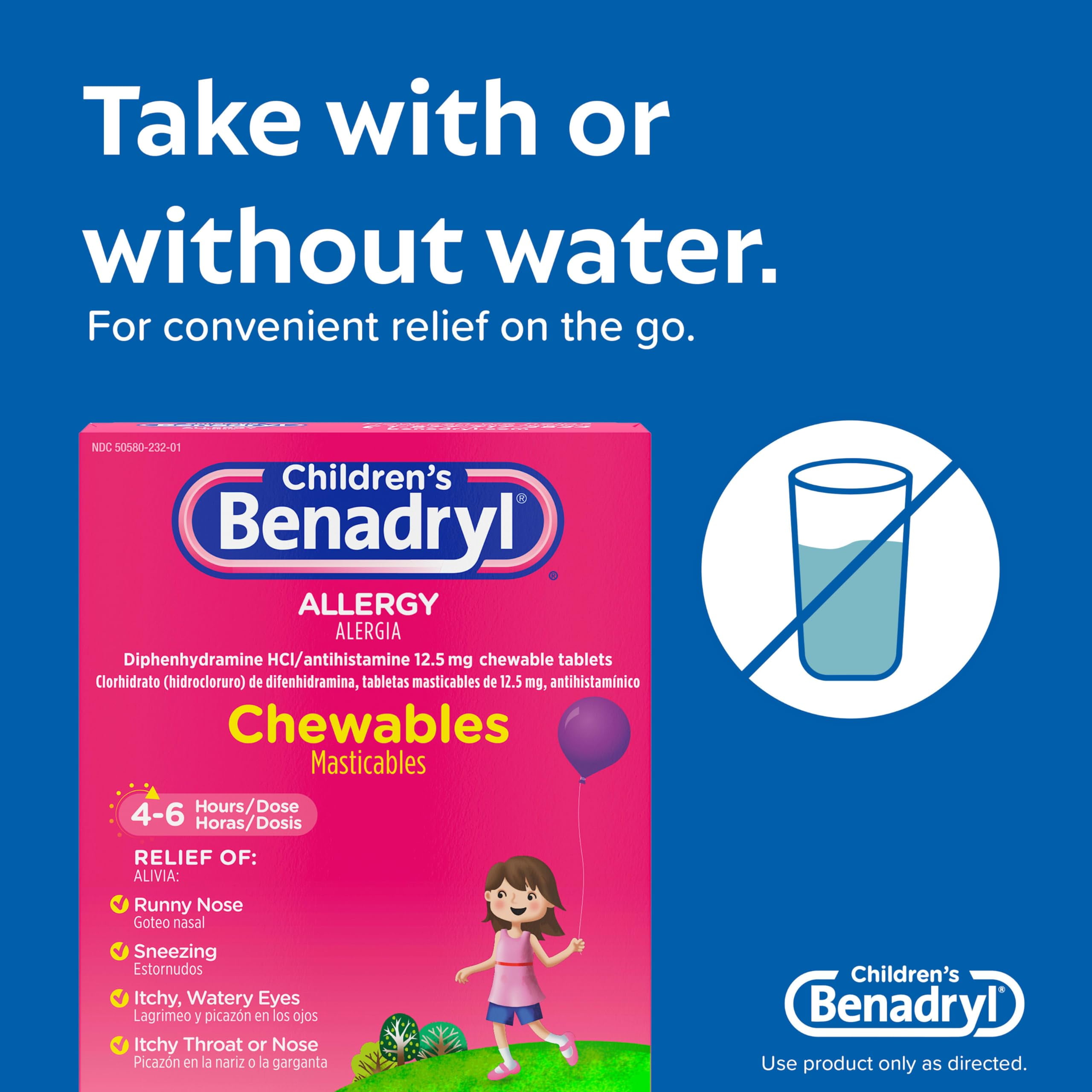 Benadryl Children's Allergy Chewables (Pack of 2)