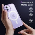 thumbnail image 4 of JETech Magnetic Case for iPhone 12/12 Pro 6.1-Inch Compatible with MagSafe, Translucent Matte Back Slim Shockproof Phone Cover (Light Purple), 4 of 6