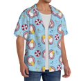 thumbnail image 4 of Haiem Gnome Pool Party Men's Casual Shirts Short Sleeve Button Down Shirts Fashion Textured Summer Beach Shirt-XX-Large, 4 of 7