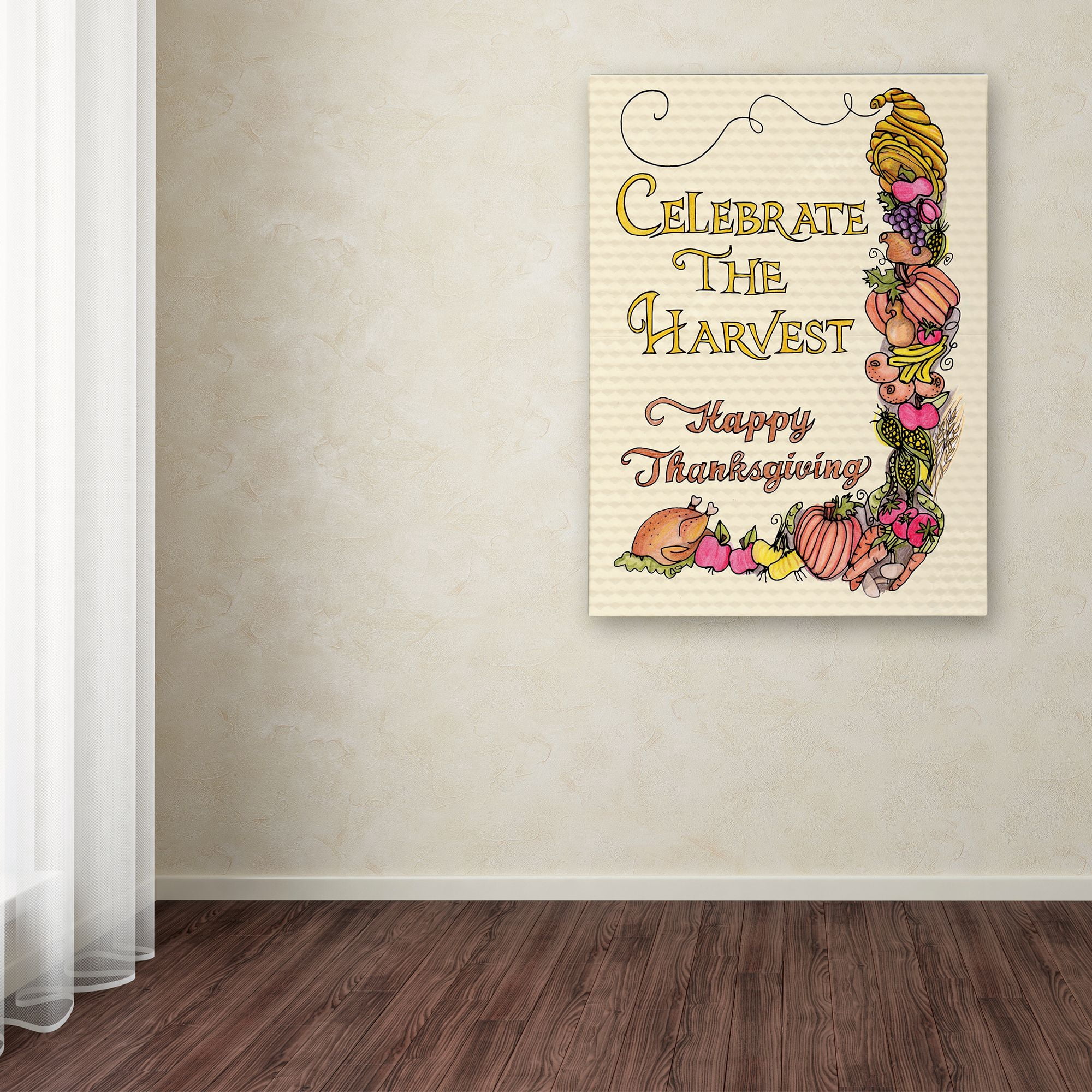 Trademark Fine Art 'Fall Harvest' Canvas Art by Cyndi Lou