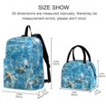 thumbnail image 2 of ALAZA Backpack Set Starfish in Sea Elementary School Bags Student BookBag with Lunch Bag, 2 of 6
