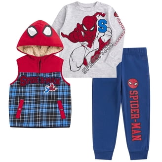 Completo Da Jogging Felpa + Pantaloni 'Spider-Man' 'Marvel' - 2 Pezzi Bianco Clk38 1 Hd5