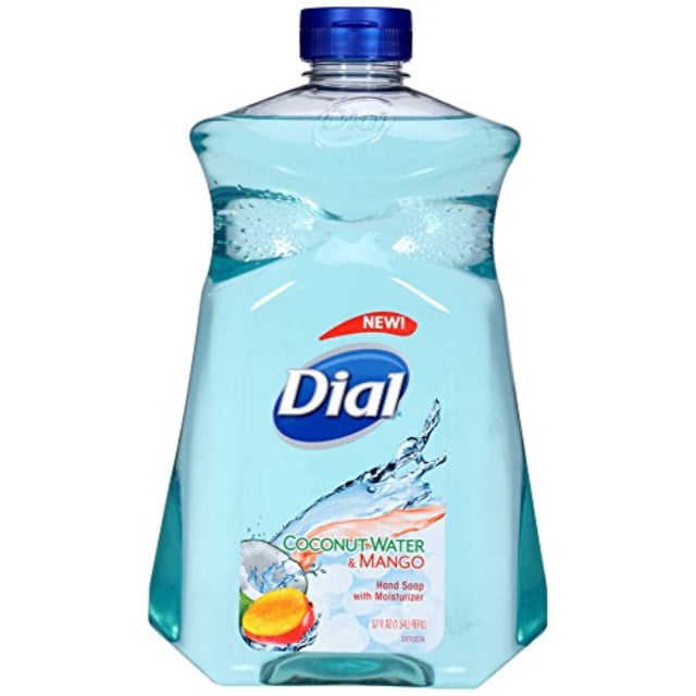 dial liquid hand soap refill, coconut mango, 52 fl oz (pack of 1