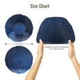 thumbnail image 5 of Naloa Retro Blue Glitter Adjustable Hair Bonnet for Sleeping, Hair Wrap Sleep Cap Turban for Women Men, Curly Straight Hair Long Large Braid Unisex, 5 of 6