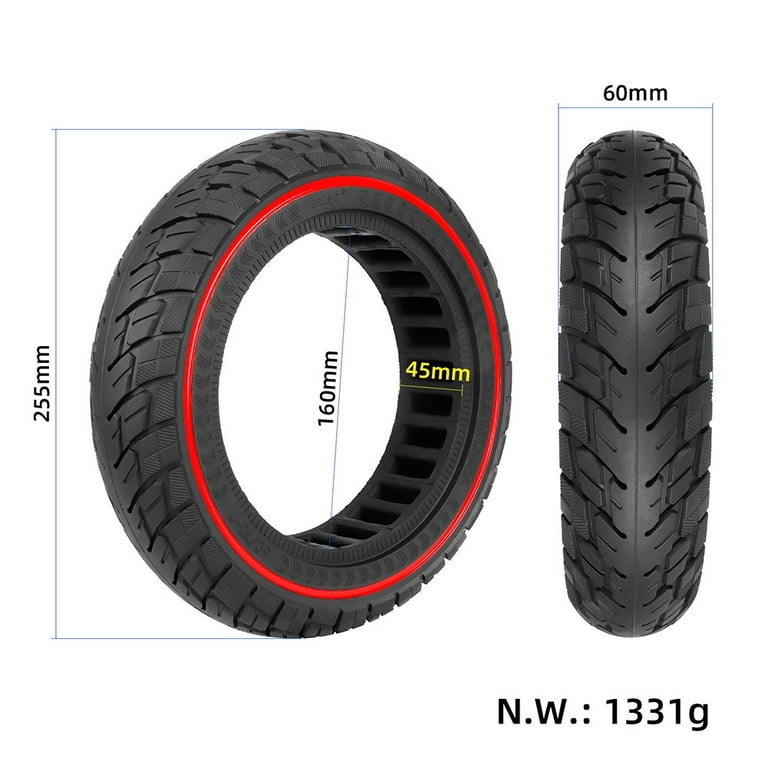 10 inch 60/70-7.0 Rubber Off-Road Solid Tyre For Mi 4Pro Electric