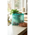 thumbnail image 5 of ITPCINC Reusable Silicone Food Storage Bags, 1 Gallon Leakproof Freezer & Microwave Safe Reusable Bags, BPA-Free Stand-Up Silicone Bags, Light Blue, 1-Pack, 5 of 7